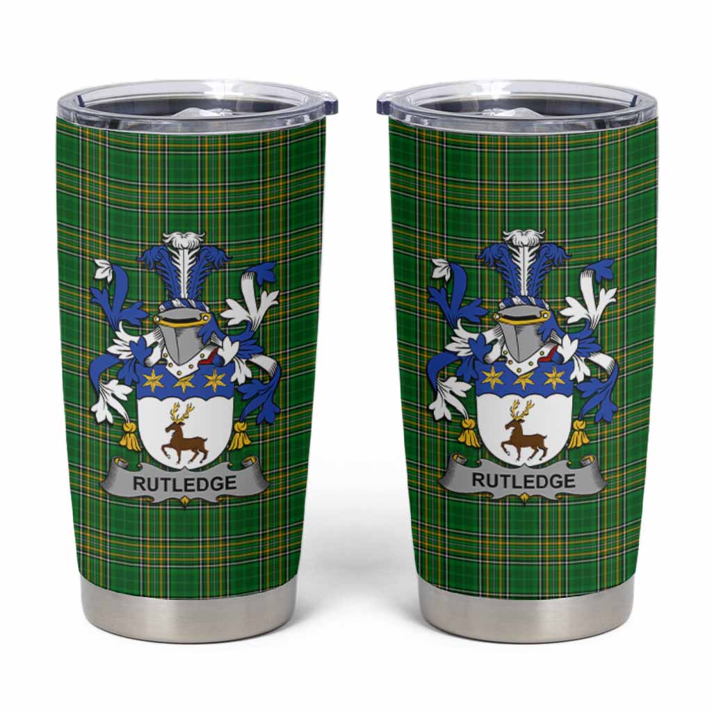 Rutledge Irish Coat of Arms Insulated Tumbler Cup
