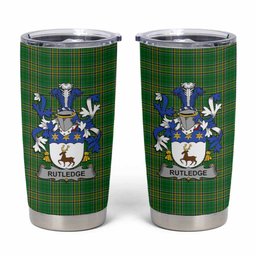 Rutledge Irish Coat of Arms Insulated Tumbler Cup