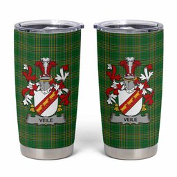 Veile or Veale Irish Coat of Arms Insulated Tumbler Cup