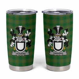 Travers Irish Coat of Arms Insulated Tumbler Cup