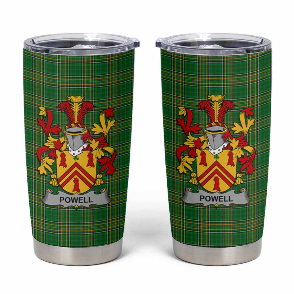 Powell Irish Coat of Arms Insulated Tumbler Cup