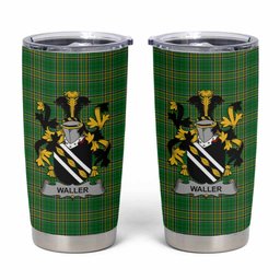 Waller Irish Coat of Arms Insulated Tumbler Cup