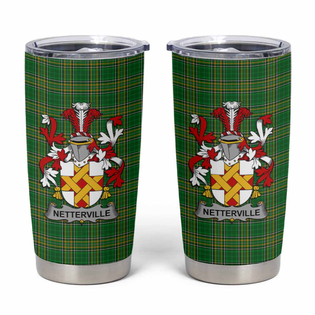Netterville Irish Coat of Arms Insulated Tumbler Cup