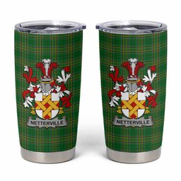 Netterville Irish Coat of Arms Insulated Tumbler Cup