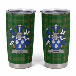 Tobin Irish Coat of Arms Insulated Tumbler Cup