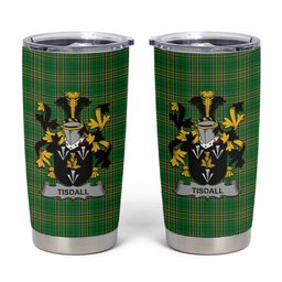 Tisdall Irish Coat of Arms Insulated Tumbler Cup