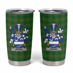 Nevins Irish Coat of Arms Insulated Tumbler Cup