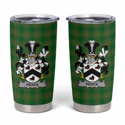Pierce Irish Coat of Arms Insulated Tumbler Cup