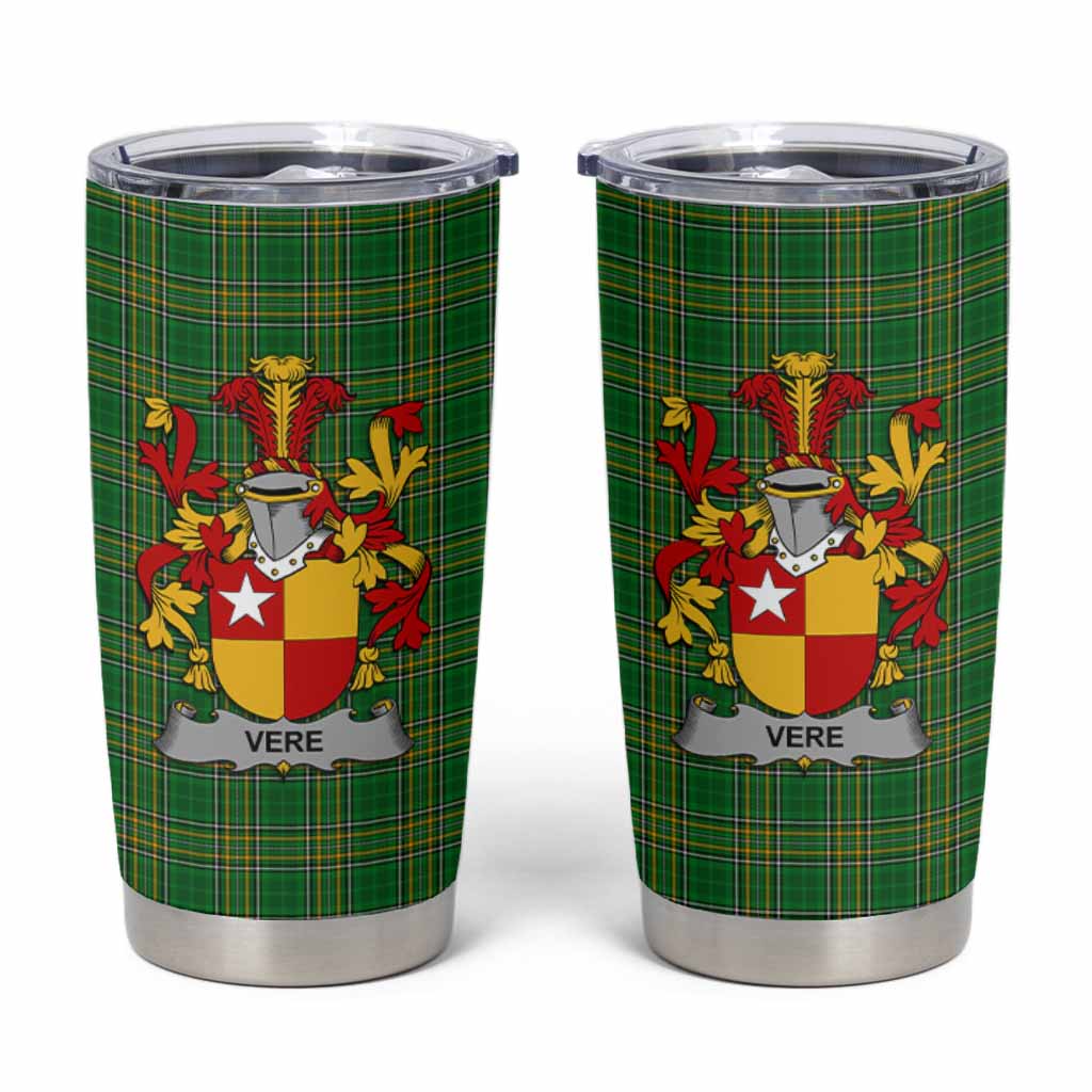 Vere Irish Coat of Arms Insulated Tumbler Cup