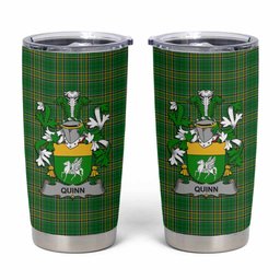 Quinn Irish Coat of Arms Insulated Tumbler Cup