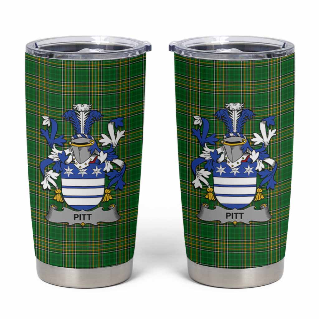 Pitt Irish Coat of Arms Insulated Tumbler Cup