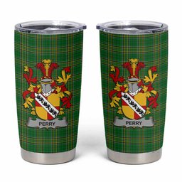 Perry Irish Coat of Arms Insulated Tumbler Cup
