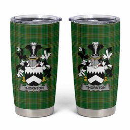 Thornton Irish Coat of Arms Insulated Tumbler Cup
