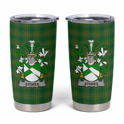 Stokes Irish Coat of Arms Insulated Tumbler Cup