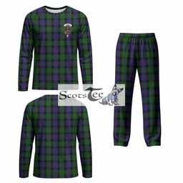Blair Tartan Pajamas Family Set with Family Crest