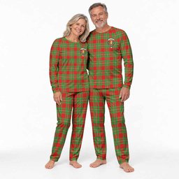 Callander Tartan Pajamas Family Set with Family Crest