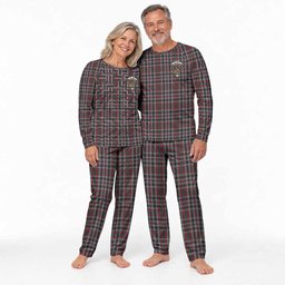 Borthwick Tartan Pajamas Family Set with Family Crest