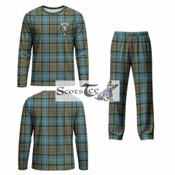 Cathcart Tartan Pajamas Family Set with Family Crest