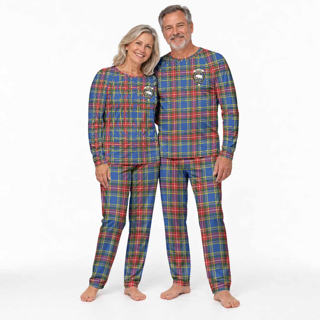Bethune Tartan Pajamas Family Set with Family Crest