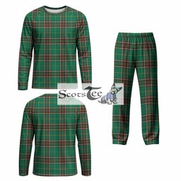 Newfoundland And Labrador Province Canada Tartan Pajamas Family Set