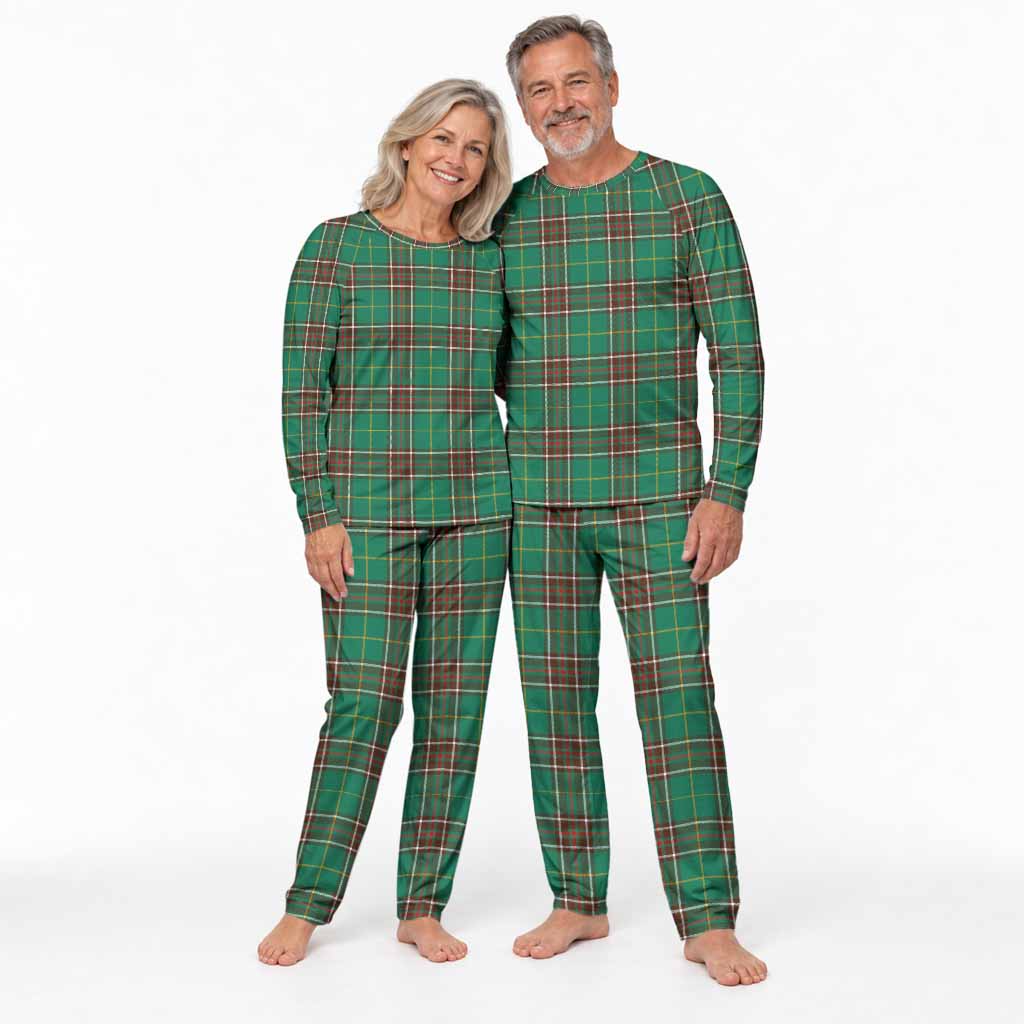 Newfoundland And Labrador Province Canada Tartan Pajamas Family Set