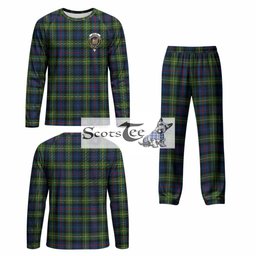 Baillie (Bailey) Tartan Pajamas Family Set with Family Crest