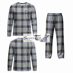 Bell Tartan Pajamas Family Set with Family Crest
