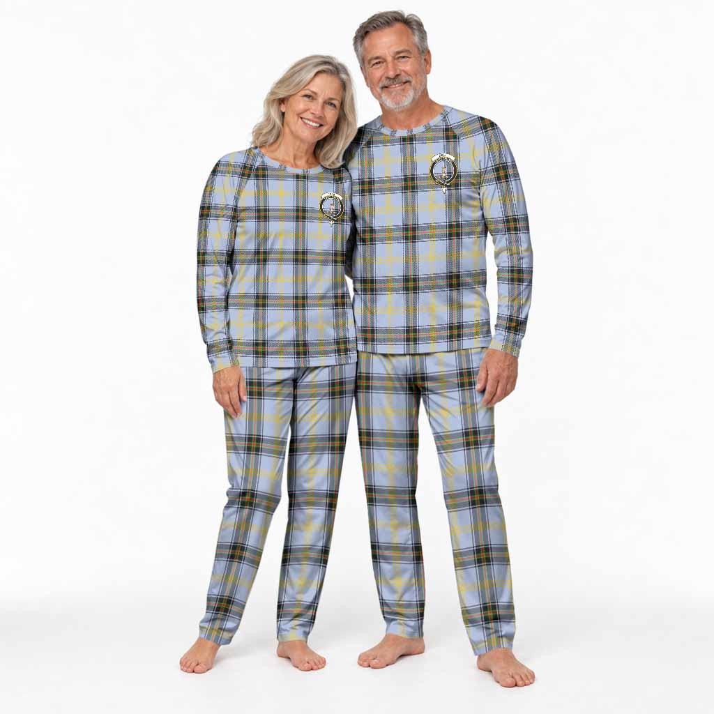 Bell Tartan Pajamas Family Set with Family Crest