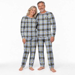 Bell Tartan Pajamas Family Set with Family Crest