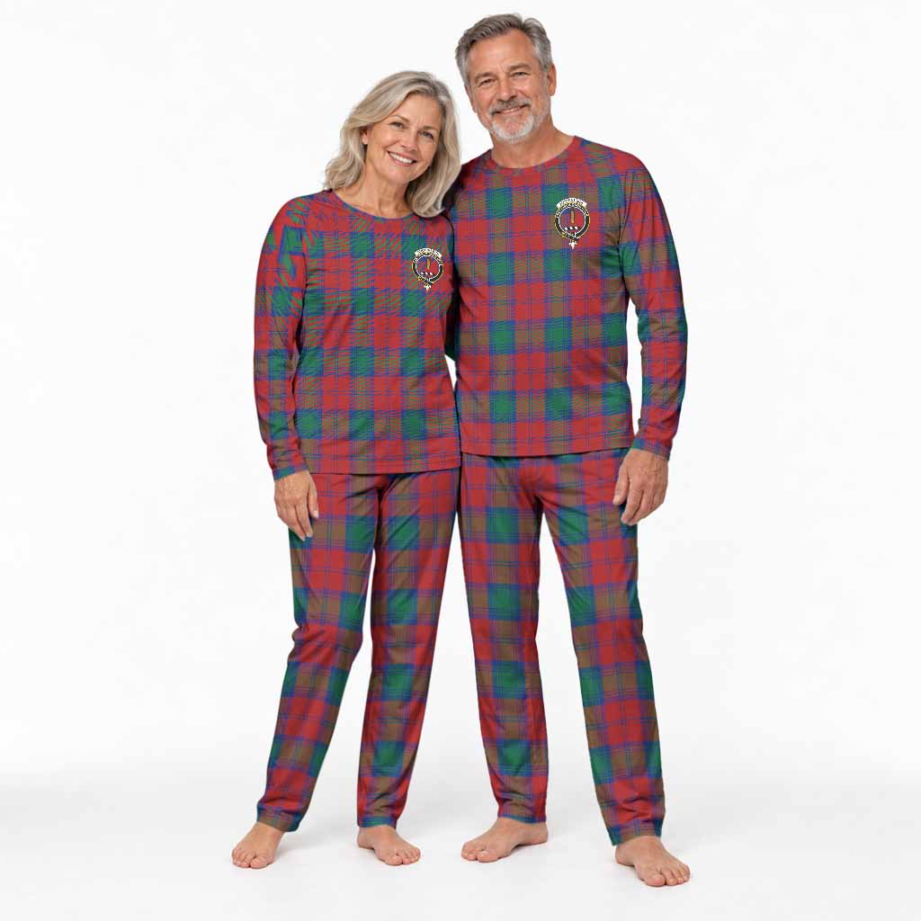 Auchinleck (Affleck) Tartan Pajamas Family Set with Family Crest