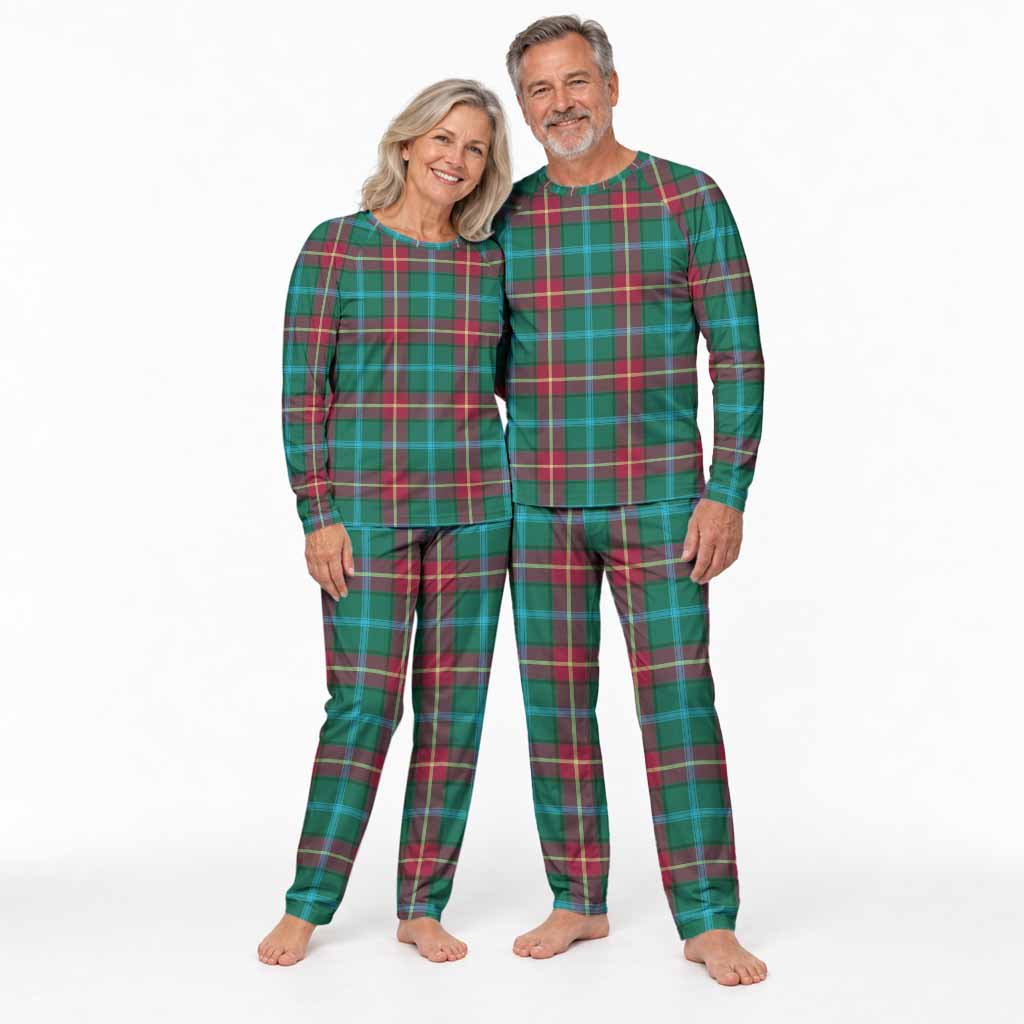 Manitoba Province Canada Tartan Pajamas Family Set