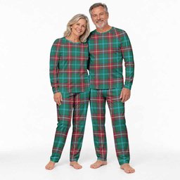 Manitoba Province Canada Tartan Pajamas Family Set