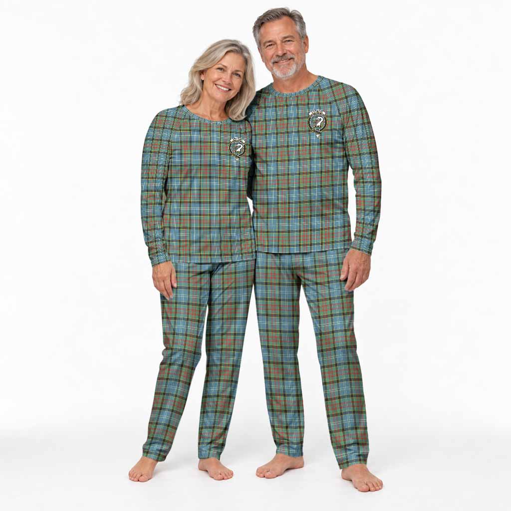 Brisbane Tartan Pajamas Family Set with Family Crest