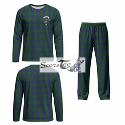 Barclay Tartan Pajamas Family Set with Family Crest