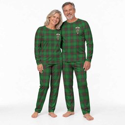Kinnear Tartan Pajamas Family Set with Family Crest