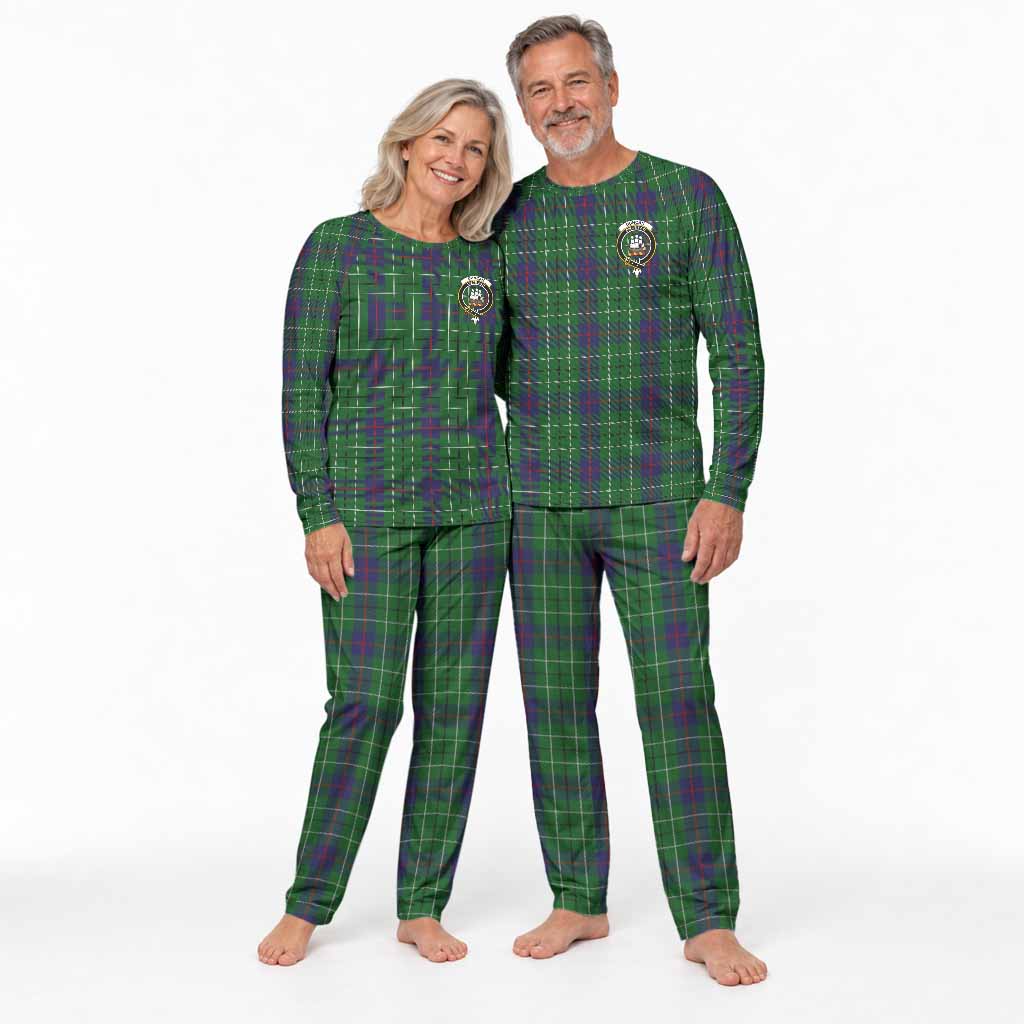 Duncan Tartan Pajamas Family Set with Family Crest