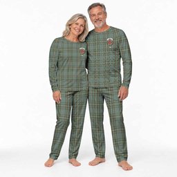 Kelly Tartan Pajamas Family Set with Family Crest