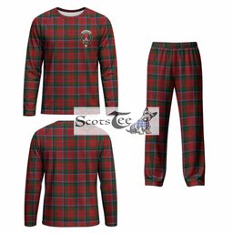MacNaughton (McNaughton) Tartan Pajamas Family Set with Family Crest