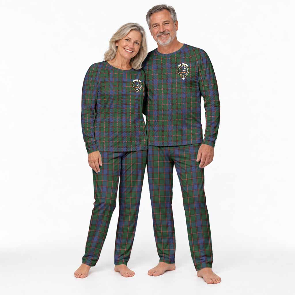 Skene Tartan Pajamas Family Set with Family Crest