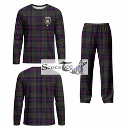 MacDonald (McDonald) of Clanranald Tartan Pajamas Family Set with Family Crest