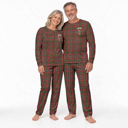 Innes Tartan Pajamas Family Set with Family Crest