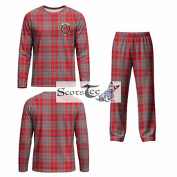 Moubray Tartan Pajamas Family Set with Family Crest