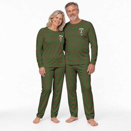 Menzies Tartan Pajamas Family Set with Family Crest