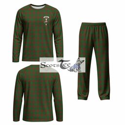 Menzies Tartan Pajamas Family Set with Family Crest