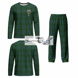 MacKendrick (McKendrick) Tartan Pajamas Family Set with Family Crest