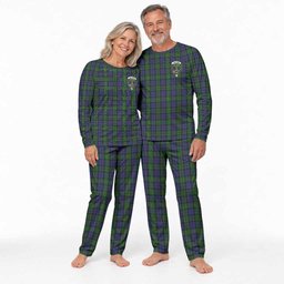 MacEwen Tartan Pajamas Family Set with Family Crest