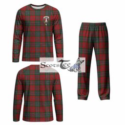 MacLean (McLean) Tartan Pajamas Family Set with Family Crest