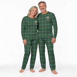 Cranstoun (Cranston) Tartan Pajamas Family Set with Family Crest