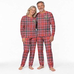 Straiton Tartan Pajamas Family Set with Family Crest
