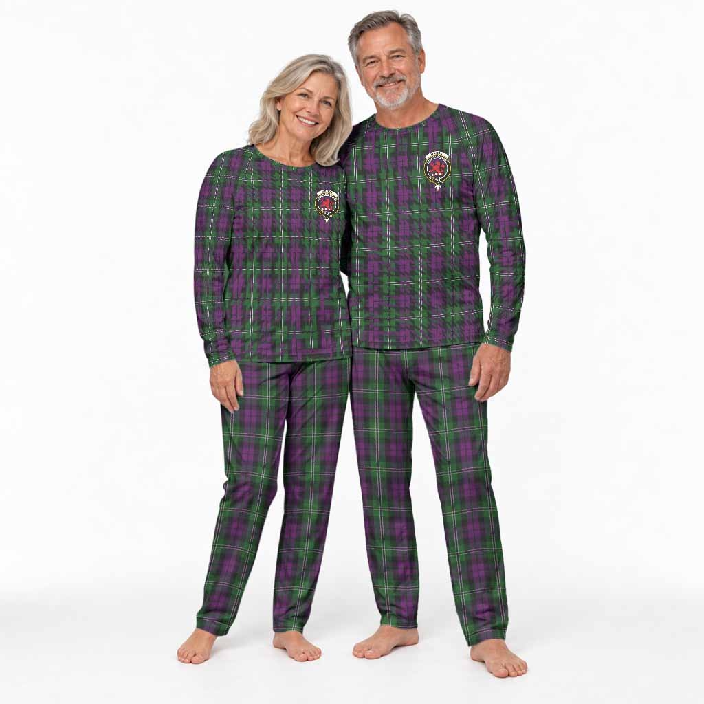 Wilson Tartan Pajamas Family Set with Family Crest